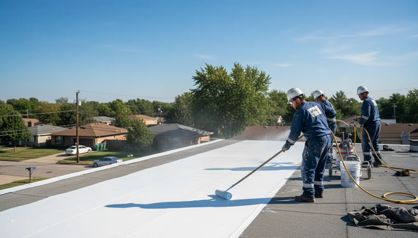 Commercial roof coating in Greenville, WI near me